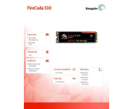 Seagate 2TB M.2 PCIe Gen4 NVMe FireCuda 530 Heatsink - 672287 - zdjęcie 4